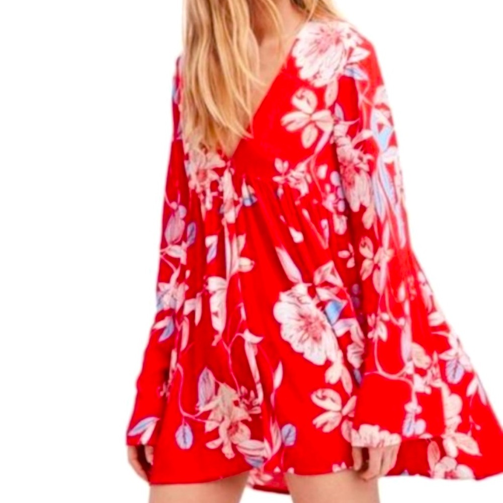Free People Floral Tunic